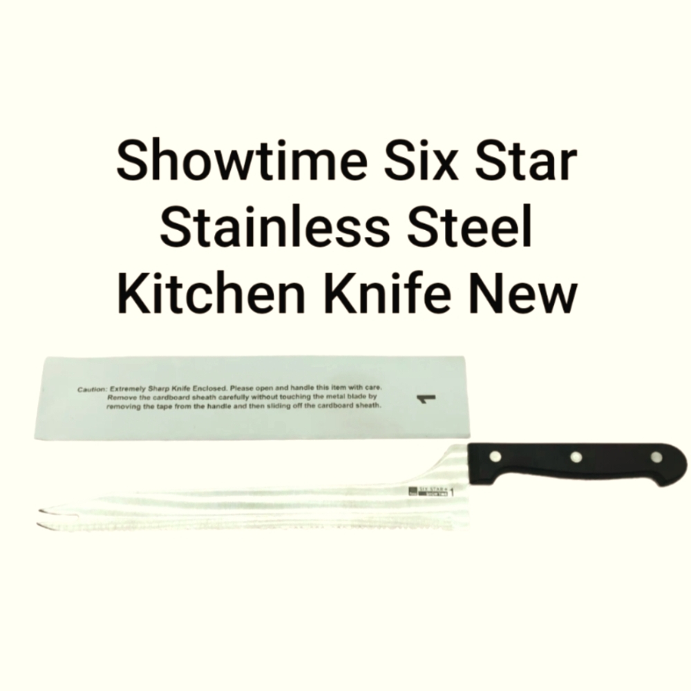 NEW Ronco Showtime Six Star #1 Showtime Kitchen Knife Stainless Steel Full Tang